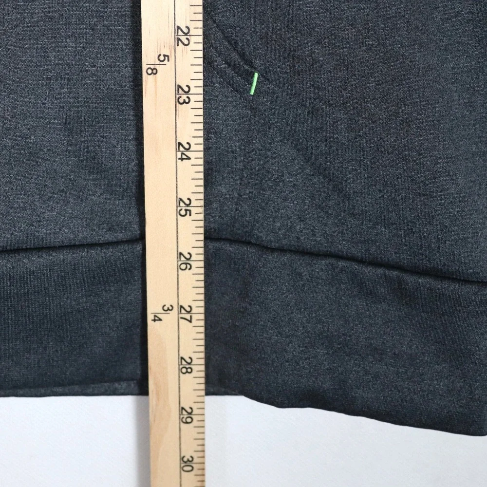 The North Face Hoodie Mens XL Gray Neon Green Graphic Pullover Active Gym